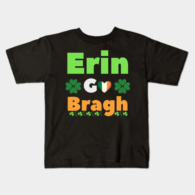 Ireland Forever, ancient gaelic irish patriotic phrase Kids T-Shirt by Artisan